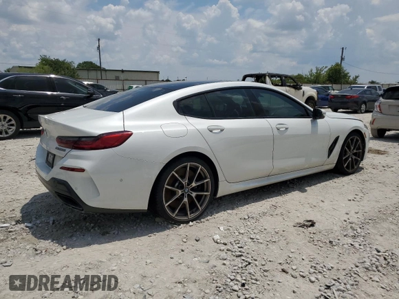 2022 BMW 8 Series M850i with VIN WBAGV8C00NCH82347, listed as a Copart auction lot 64092294 with 22,785 mi miles and Salvage Title. Bid and sale history available at carsss.com. Image 3.