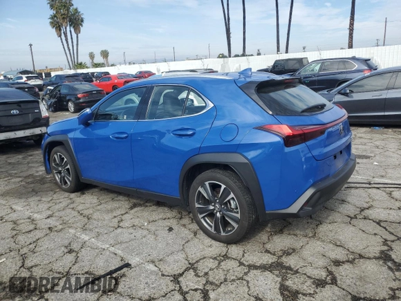 2022 Lexus UX 200 with VIN JTHX3JBH0N2049742, listed as a Copart auction lot 43215465 with 18,728 mi miles and Salvage title. Bid and sale history available at DreamBid. Image 2.