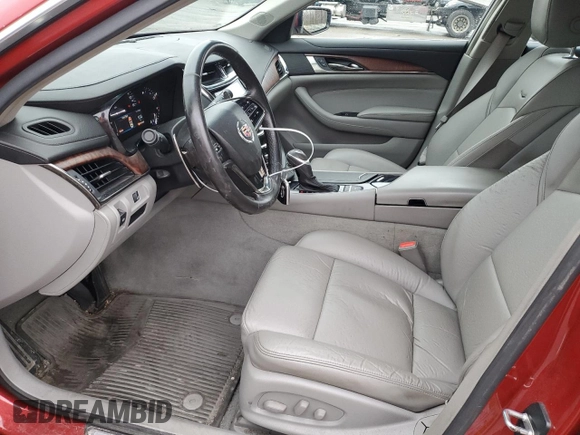 2014 Cadillac CTS AWD with VIN 1G6AW5SX5E0161092, listed as a Copart auction lot 81174424 with 61,972 mi miles and Salvage title. Bid and sale history available at DreamBid. Image 7.