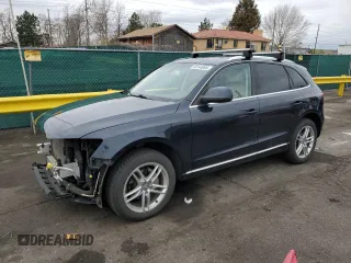 2014 Audi Q5 Premium Plus with VIN WA1LFAFP0EA003384, listed as a Copart auction lot 50144005 with 100,182 mi miles and Salvage Title. Bid and sale history available at carsss.com. Image 1.