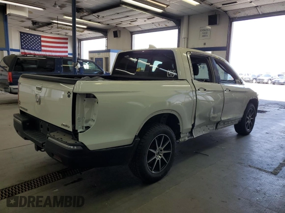 2019 Honda Ridgeline RTL with VIN 5FPYK3F52KB035040, listed as a Copart auction lot 58438815 with 35,635 mi miles and Salvage title. Bid and sale history available at DreamBid. Image 3.