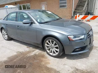 2013 Audi A4 Premium Plus with VIN WAUFFAFL4DN004199, listed as a IAAI auction lot 42286428 with 112,808 mi miles and . Bid and sale history available at DreamBid. Image 1.