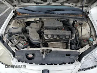 2001 Honda Civic DX with VIN 2HGES16281H614582, listed as a Copart auction lot 44421255 with 257,612 mi miles and Salvage Title. Bid and sale history available at carsss.com. Image 11.