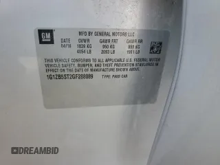 2016 Chevrolet Malibu LS with VIN 1G1ZB5ST2GF288089, listed as a Copart auction lot 52767235 with 107,823 mi miles and Salvage Title. Bid and sale history available at DreamBid. Image 12.