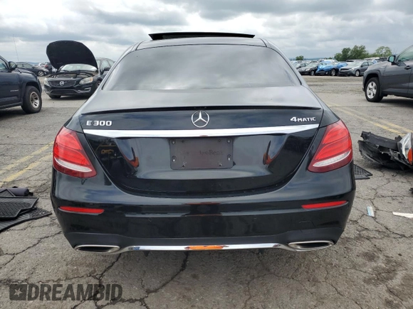 2017 Mercedes-Benz E 300 Luxury with VIN WDDZF4KB5HA045524, listed as a Copart auction lot 58699695 with 52,611 mi miles and Salvage title. Bid and sale history available at DreamBid. Image 6.