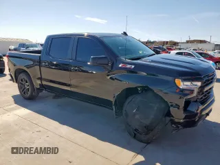 2023 Chevrolet Silverado 1500 RST with VIN 1GCUDEE87PZ309357, listed as a Copart auction lot 44620385 with 27,774 mi miles and Salvage Title. Bid and sale history available at DreamBid. Image 4.