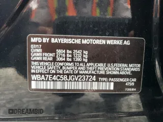 2018 BMW 7 Series 740i xDrive с VIN WBA7E4C58JGV23724, выставлен на аукционе Copart как лот 54731955 с пробегом 146 936 миль миль и Чистый • Clean title. История ставок и продаж доступна на DreamBid. Изображение 12.