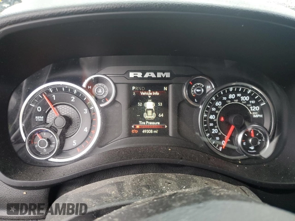 2021 Ram 2500 Tradesman with VIN 3C6UR5CL9MG681939, listed as a Copart auction lot 51929025 with 49,308 mi miles and Salvage title. Bid and sale history available at DreamBid. Image 9.