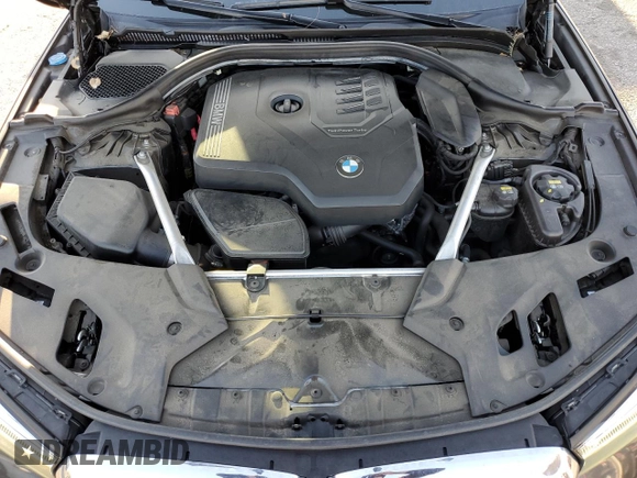 2022 BMW 5 Series 530i with VIN WBA53BH0XNWX38371, listed as a Copart auction lot 46654625 with 80,807 mi miles and Salvage title. Bid and sale history available at DreamBid. Image 12.