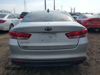 2017 Kia Optima LX with VIN 5XXGT4L36HG147615, listed as a IAAI auction lot 41710145 with 125,743 mi miles. Bid and sale history available at carsss.com. Image 16.