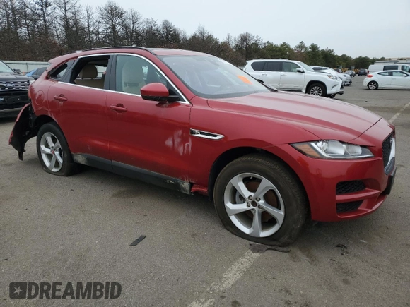 2020 Jaguar F-Pace 25t Premium z VIN SADCJ2FX1LA621776, wystawiony jako Copart lot #87417734 z przebiegiem Nie podano mil oraz Szkoda całkowita • Salvage title. Historia ofert i sprzedaży dostępna na DreamBid. Obrazek 4.