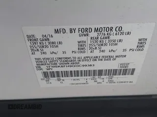 2016 Ford Explorer Limited with VIN 1FM5K8FH9GGC99383, listed as a IAAI auction lot 42021013 with 103,792 mi miles and . Bid and sale history available at DreamBid. Image 9.