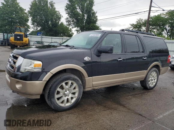 2012 Ford Expedition Max King Ranch with VIN 1FMJK1J52CEF64587, listed as a Copart auction lot 61662885 with 117,375 mi miles and Clean title. Bid and sale history available at DreamBid. Image 1.