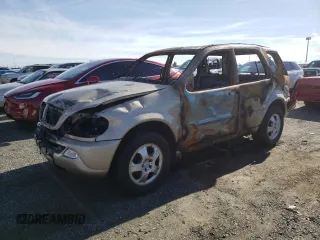 2002 Mercedes-Benz M-Class with VIN 4JGAB54E92A328267, listed as a Copart auction lot 82908113 with 0 mi miles and Non Repairable. Bid and sale history available at carsss.com. Image 1.