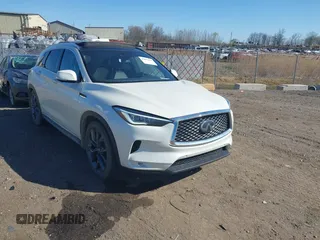 2019 Infiniti QX50 Essential z VIN 3PCAJ5M35KF120657, wystawiony jako IAAI lot #42072946 z przebiegiem 78 042 mil mil oraz . Historia ofert i sprzedaży dostępna na DreamBid. Obrazek 1.