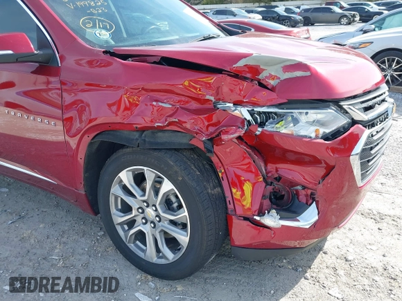 2021 Chevrolet Traverse Premier with VIN 1GNERKKW9MJ199825, listed as a IAAI auction lot 41369691 with 49,583 mi miles. Bid and sale history available at carsss.com. Image 6.