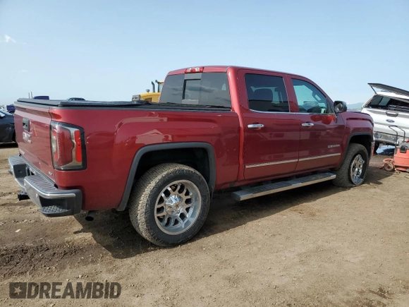 2018 GMC Sierra 1500 SLT with VIN 3GTU1NER7JG204066, listed as a Copart auction lot 59177625 with 71,918 mi miles and Salvage title. Bid and sale history available at DreamBid. Image 3.