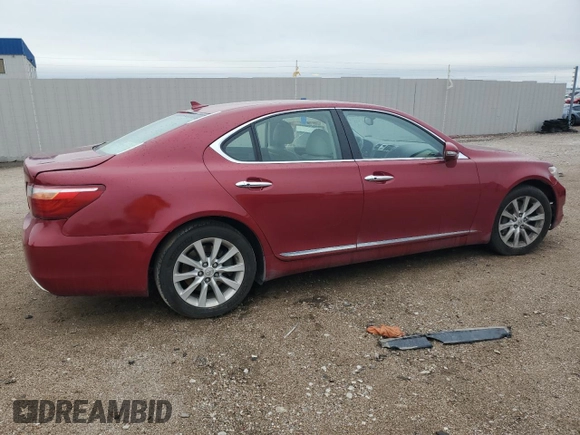 2011 Lexus LS 460 with VIN JTHCL5EF6B5012415, listed as a Copart auction lot 57467955 with Not provided miles and Salvage title. Bid and sale history available at DreamBid. Image 3.