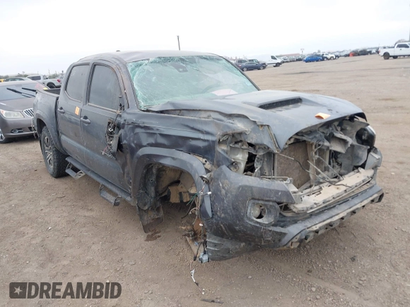 2023 Toyota Tacoma 4WD SR with VIN 3TMCZ5AN6PM554838, listed as a IAAI auction lot 41215603 with 1 mi miles. Bid and sale history available at carsss.com. Image 6.