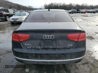 2012 Audi A8 L 6.3L with VIN WAUR4AFD1CN028907, listed as a Copart auction lot 42407755 with 143,701 mi miles and Salvage Title. Bid and sale history available at carsss.com. Image 6.