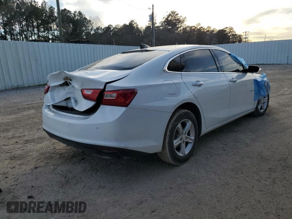 2023 Chevrolet Malibu LS with VIN 1G1ZC5ST9PF149574, listed as a Copart auction lot 44640235 with Not Provided miles and Salvage Title. Bid and sale history available at DreamBid. Image 3.
