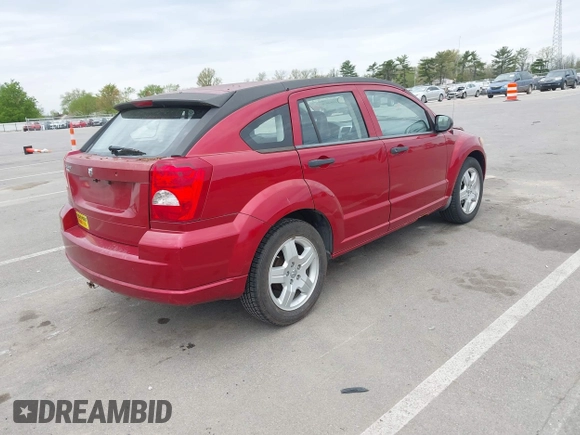 2008 Dodge Caliber SE with VIN 1B3HB28B28D742310, listed as a IAAI auction lot 42164976 with 83,561 mi miles. Bid and sale history available at carsss.com. Image 4.