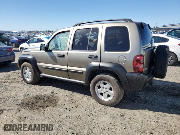 2005 Jeep Liberty Sport with VIN 1J4GK48K55W585730, listed as a Copart auction lot 48254745 with 173,010 mi miles and Clean Title. Bid and sale history available at carsss.com. Image 2.