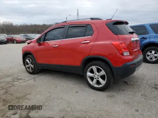 2015 Chevrolet Trax LTZ with VIN 3GNCJTSB6FL233488, listed as a Copart auction lot 83997814 with 84,620 mi miles and Salvage Title. Bid and sale history available at carsss.com. Image 2.