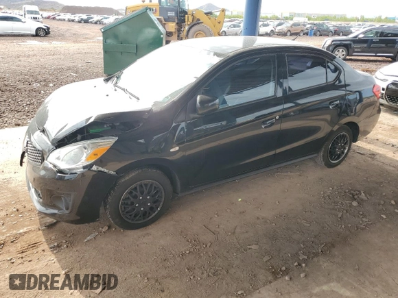 2020 Mitsubishi Mirage ES with VIN ML32F3FJ1LHF02312, listed as a Copart auction lot 59637925 with 49,770 mi miles and Salvage title. Bid and sale history available at DreamBid. Image 1.