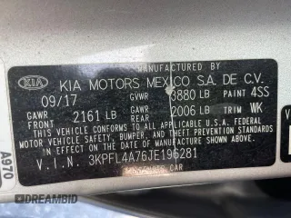 2018 Kia Forte S with VIN 3KPFL4A76JE196281, listed as a Copart auction lot 53816565 with 137,993 mi miles and Clean Title. Bid and sale history available at carsss.com. Image 10.