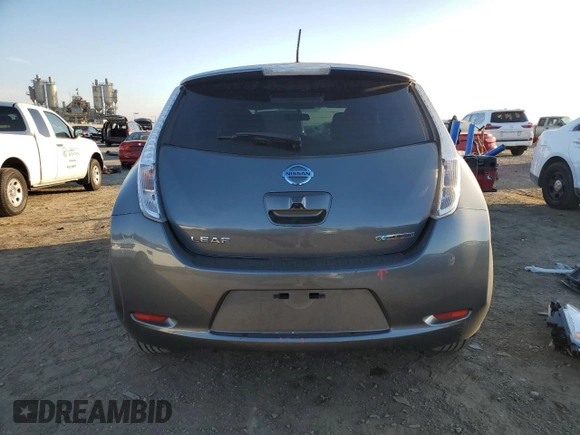 2016 Nissan LEAF SL with VIN 1N4BZ0CP7GC313004, listed as a Copart auction lot 43732005 with 81,574 mi miles and Salvage Title. Bid and sale history available at carsss.com. Image 6.
