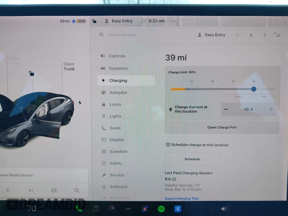 2018 Tesla Model 3 Long Range Battery with VIN 5YJ3E1EB0JF170215, listed as a IAAI auction lot 41969004 with 81,704 mi miles and . Bid and sale history available at DreamBid. Image 16.