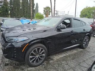 2025 BMW X6 xDrive40i with VIN 5UX33EX02S9W96445, listed as a Copart auction lot 49063285 with 0 mi miles and Clean Title. Bid and sale history available at carsss.com. Image 1.