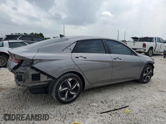 2023 Hyundai Elantra Limited z VIN KMHLP4AG0PU532360, wystawiony jako Copart lot #51817115 z przebiegiem 18 200 mil mil oraz Szkoda całkowita • Salvage title. Historia ofert i sprzedaży dostępna na DreamBid. Obrazek 3.