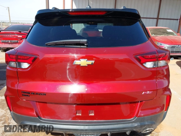 2023 Chevrolet TrailBlazer RS with VIN KL79MUSL4PB168116, listed as a IAAI auction lot 41889397 with 10,800 mi miles and . Bid and sale history available at DreamBid. Image 17.