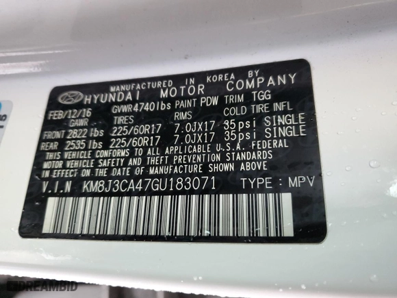 2016 Hyundai Tucson SE with VIN KM8J3CA47GU183071, listed as a Copart auction lot 50157395 with 138,417 mi miles and Salvage Title. Bid and sale history available at carsss.com. Image 13.