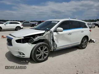 2014 Infiniti QX60 with VIN 5N1AL0MM7EC541167, listed as a Copart auction lot 53419035 with 154,073 mi miles and Salvage Title. Bid and sale history available at carsss.com. Image 1.