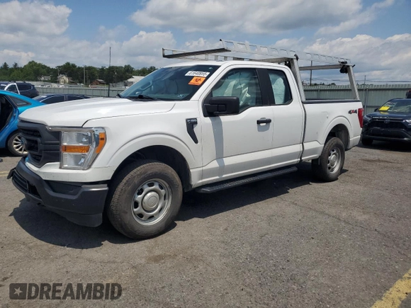 2021 Ford F-150 XL z VIN 1FTEX1EB5MKE46267, wystawiony jako Copart lot #61640855 z przebiegiem Nie podano mil oraz Szkoda całkowita • Salvage title. Historia ofert i sprzedaży dostępna na DreamBid. Obrazek 1.