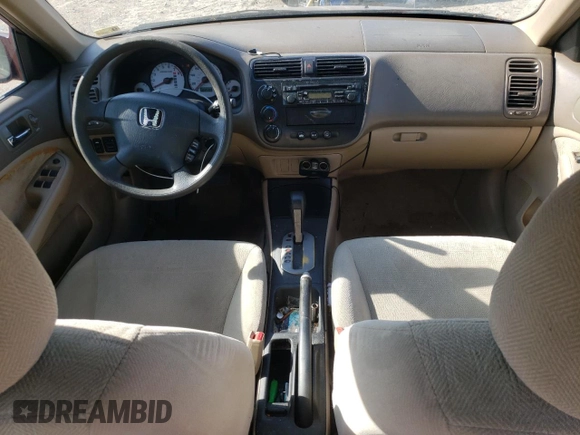 2002 Honda Civic EX with VIN 2HGES26742H561320, listed as a Copart auction lot 54975895 with 102,177 mi miles and Clean Title. Bid and sale history available at DreamBid. Image 8.