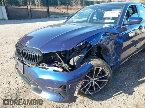 2020 BMW 3 Series 330i xDrive with VIN 3MW5R7J00L8B32413, listed as a IAAI auction lot 41940191 with 46,406 mi miles. Bid and sale history available at carsss.com. Image 6.