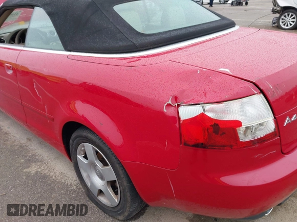 2003 Audi A4 1.8T с VIN WAUAC48H33K022982, выставлен на аукционе IAAI как лот 41994638 с пробегом 35 618 миль миль и . История ставок и продаж доступна на DreamBid. Изображение 6.