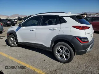 2023 Hyundai Kona SEL with VIN KM8K32AB1PU049637, listed as a Copart auction lot 88974675 with 18,453 mi miles and Salvage Title. Bid and sale history available at DreamBid. Image 2.