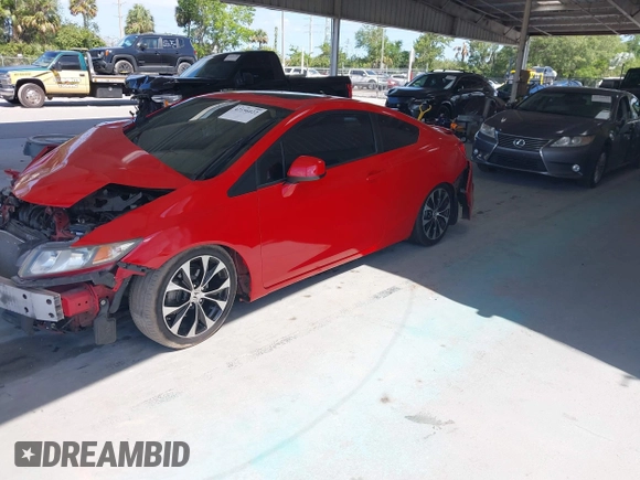 2013 Honda Civic Si with VIN 2HGFG4A51DH702242, listed as a IAAI auction lot 42156022 with Not provided miles and . Bid and sale history available at DreamBid. Image 18.