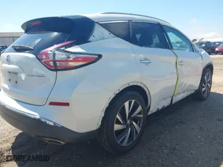2015 Nissan Murano SL with VIN 5N1AZ2MG9FN272034, listed as a IAAI auction lot 41850723 with 128,796 mi miles. Bid and sale history available at carsss.com. Image 4.