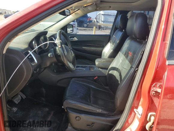 2012 Dodge Durango R/T with VIN 1C4SDHCT8CC260151, listed as a Copart auction lot 61675644 with 151,467 mi miles and Salvage title. Bid and sale history available at DreamBid. Image 7.