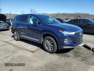 2020 Hyundai Santa Fe SE with VIN 5NMS23AD5LH255320, listed as a Copart auction lot 49821315 with 46,009 mi miles and Salvage Title. Bid and sale history available at carsss.com. Image 4.
