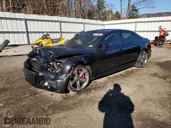 2019 Audi S4 Premium Plus with VIN WAUB4AF42KA034240, listed as a Copart auction lot 80744564 with 45,953 mi miles and Salvage Title. Bid and sale history available at carsss.com. Image 1.