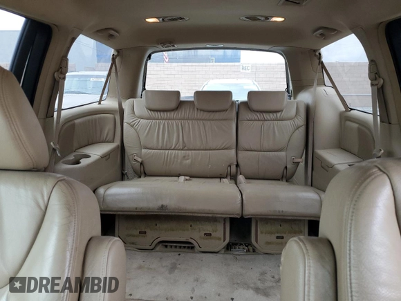 2005 Honda Odyssey EX-L with VIN 5FNRL386X5B413304, listed as a Copart auction lot 45020465 with 210,394 mi miles and Clean Title. Bid and sale history available at carsss.com. Image 10.