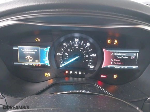 2019 Ford Fusion Energi Titanium with VIN 3FA6P0SU3KR251786, listed as a IAAI auction lot 41798809 with 58,186 mi miles. Bid and sale history available at carsss.com. Image 7.