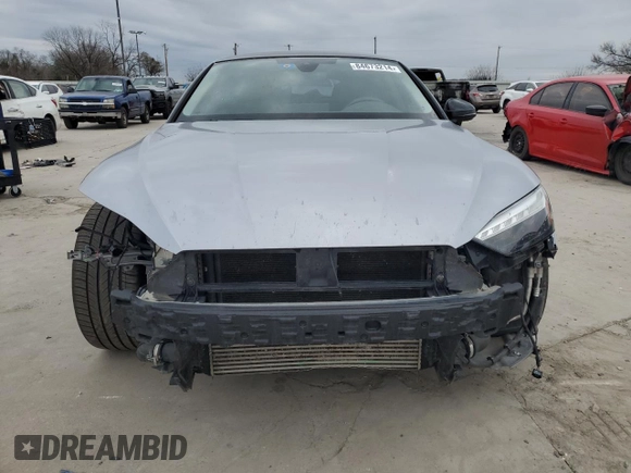 2023 Audi A5 Sportback Premium Plus with VIN WAUCBCF50PA049521, listed as a Copart auction lot 84673214 with 26,493 mi miles and Salvage Title. Bid and sale history available at carsss.com. Image 5.
